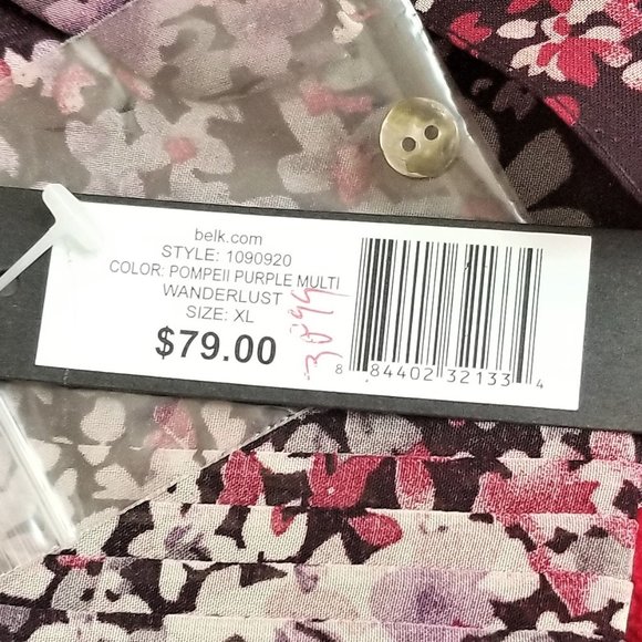 Blouse Madison XL Woman's Polyester Floral NWT - Picture 6 of 8